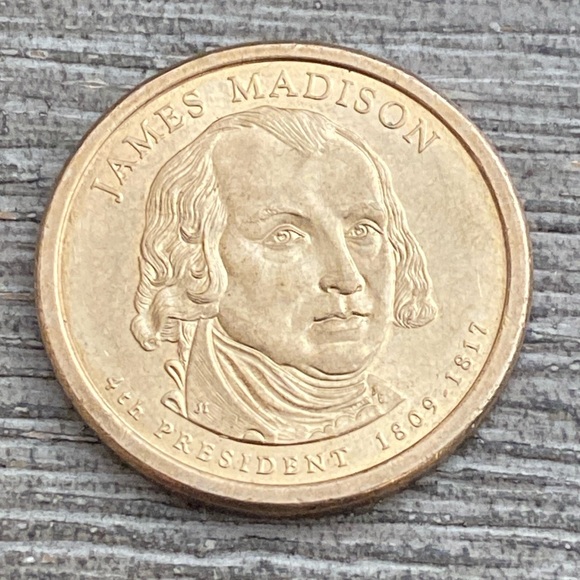 2007P JAMES MADISON ONE DOLLAR COIN - Picture 1 of 2